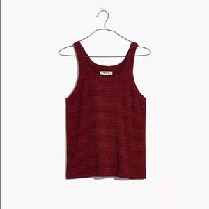 Madewell Ribbed Tank Top in Stripe